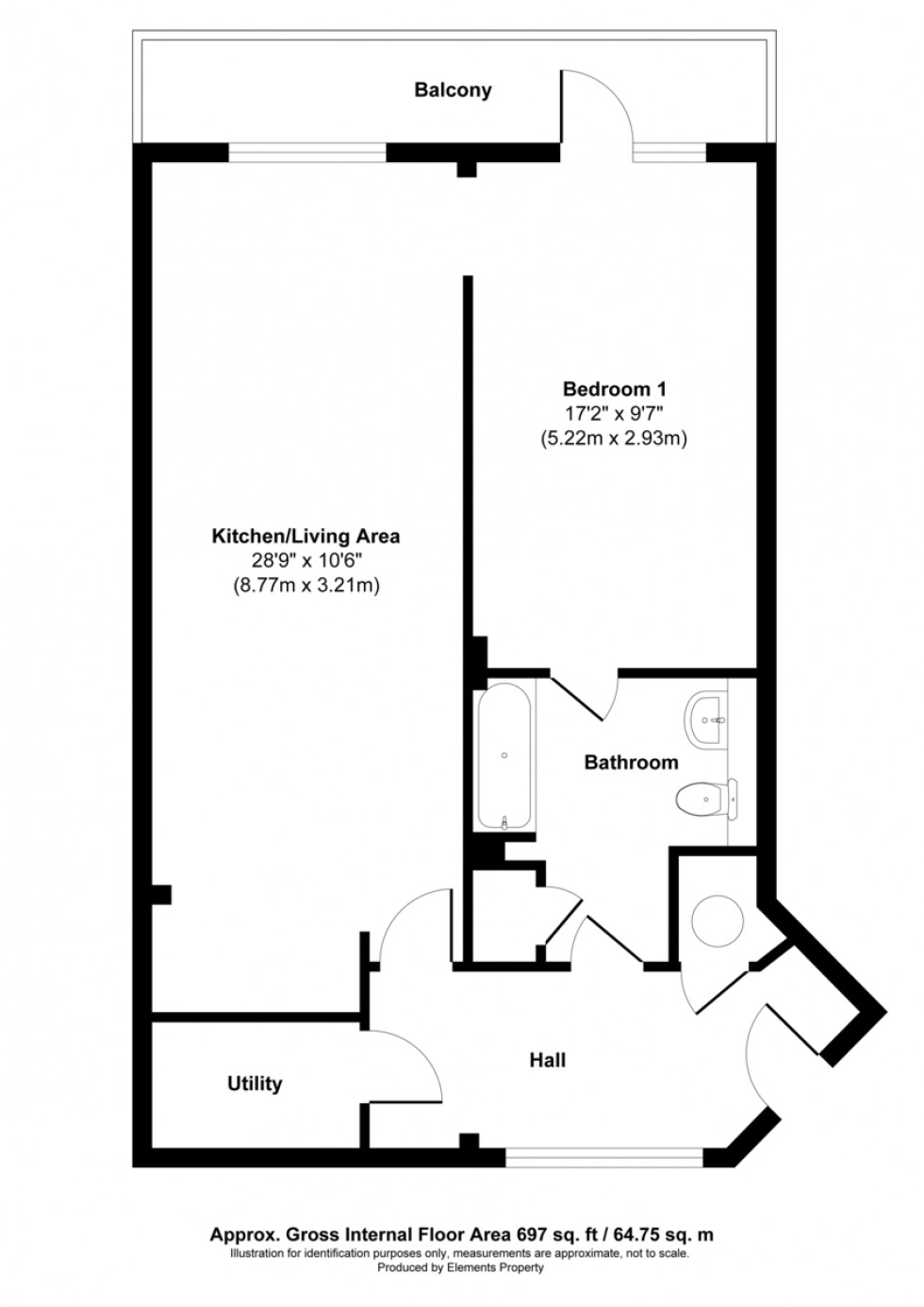 Floorplan for Island House, Three Mill Lane, London